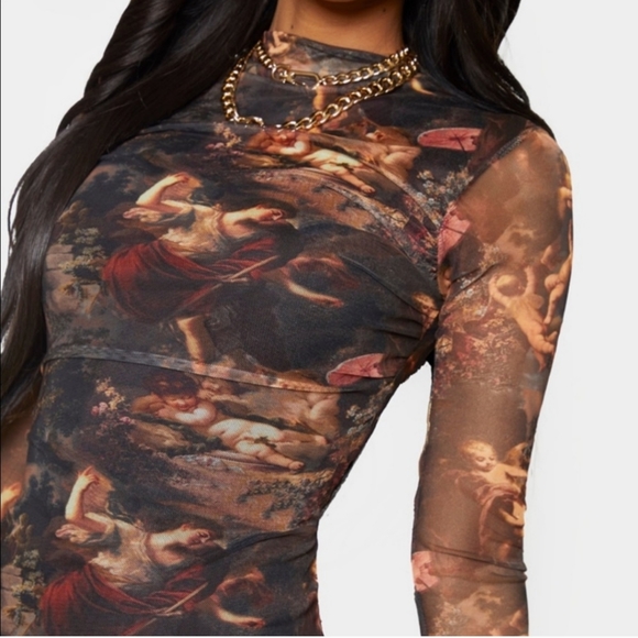 PrettyLittleThing Body Con Mini Long Sleeve 4 - Picture 5 of 13